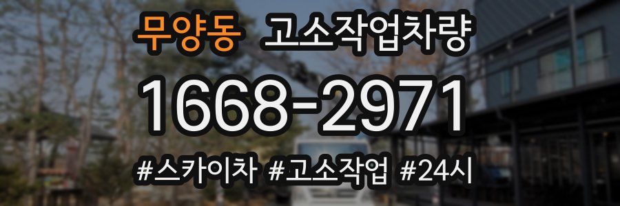 무양동 고소작업차량