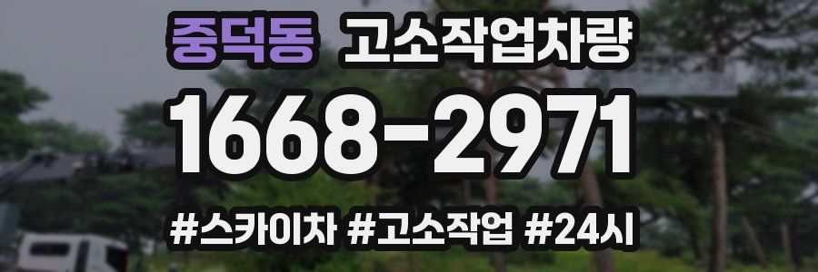 중덕동 고소작업차량