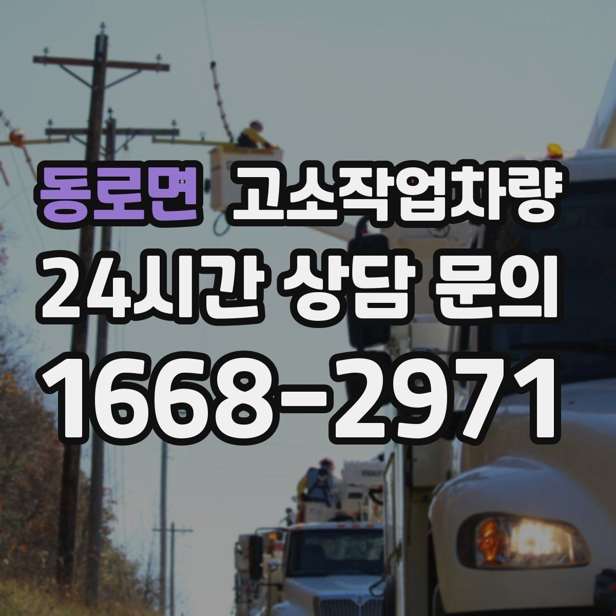 동로면 고소작업차량