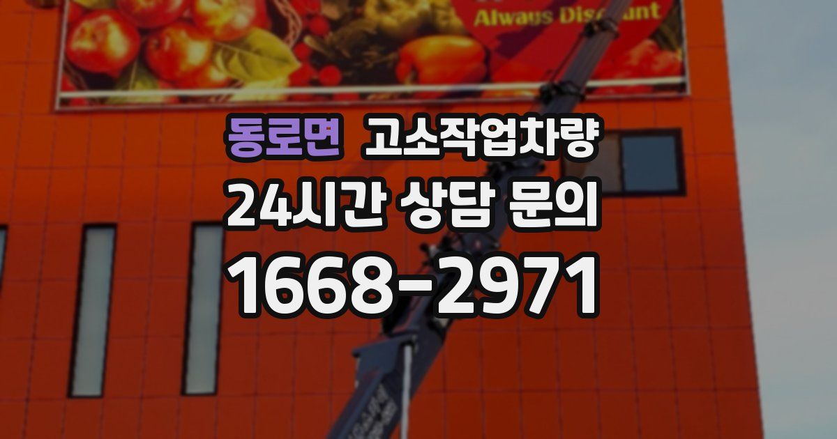 동로면 고소작업차량