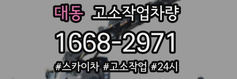 대동 고소작업차량