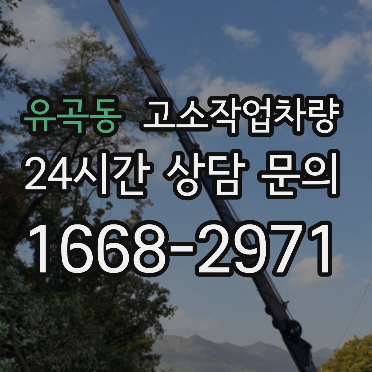 유곡동 고소작업차량