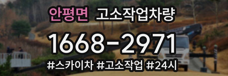 안평면 고소작업차량