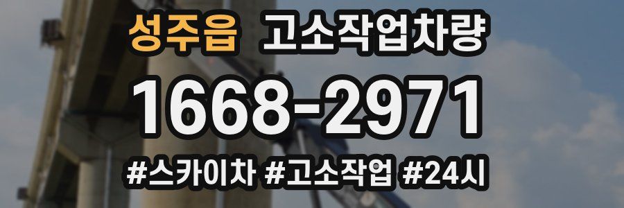 성주읍 고소작업차량