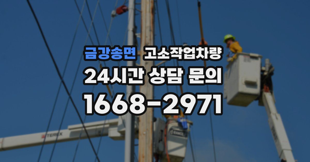 금강송면 고소작업차량