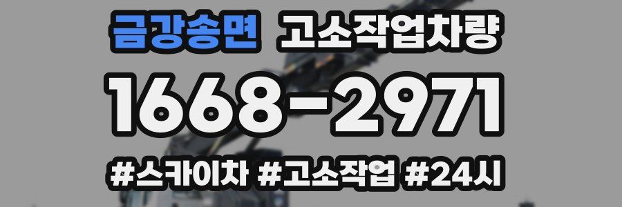 금강송면 고소작업차량