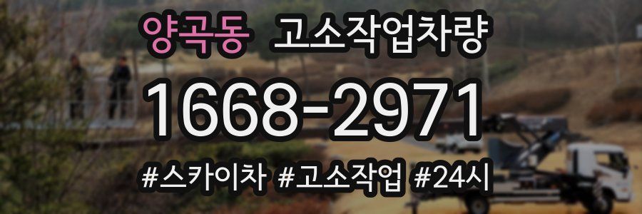 양곡동 고소작업차량