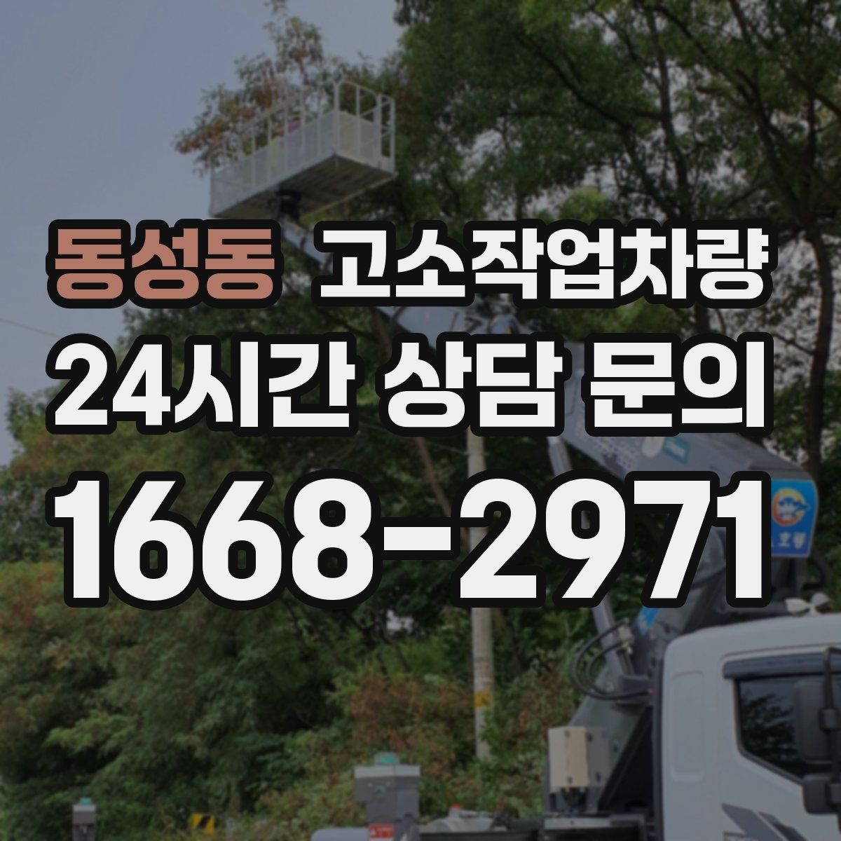 동성동 고소작업차량