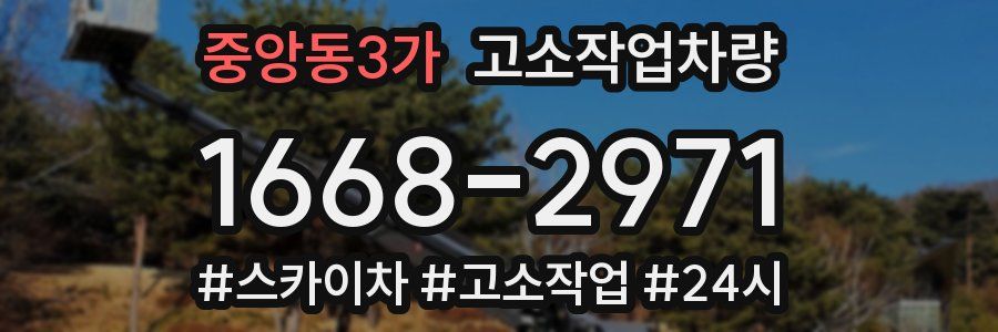 중앙동3가 고소작업차량