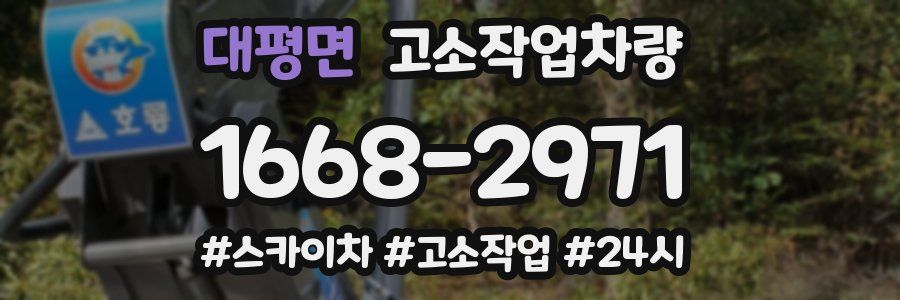 대평면 고소작업차량