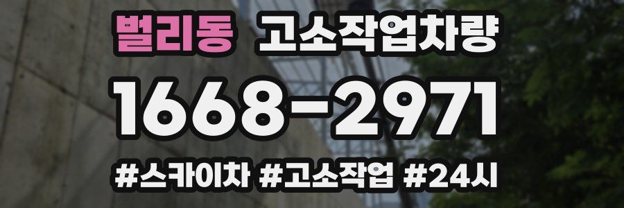 벌리동 고소작업차량