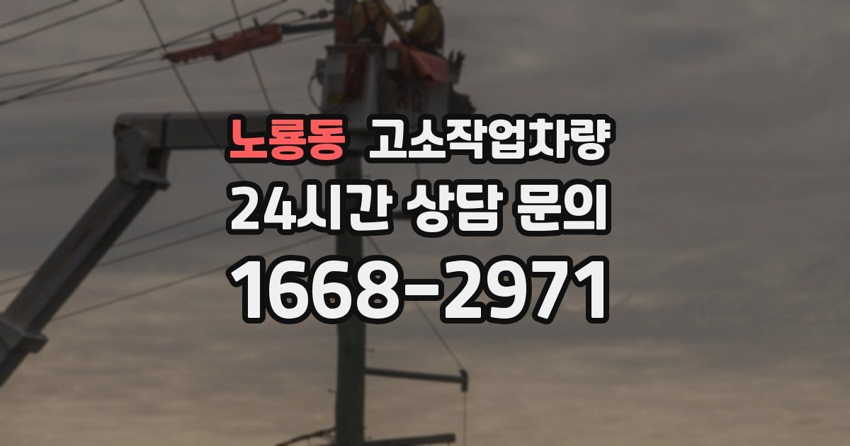 노룡동 고소작업차량