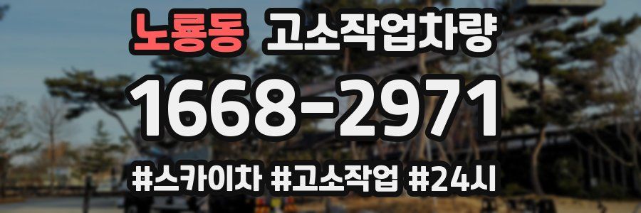 노룡동 고소작업차량