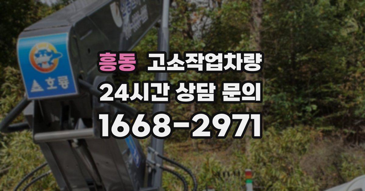 흥동 고소작업차량