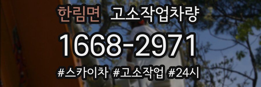 한림면 고소작업차량