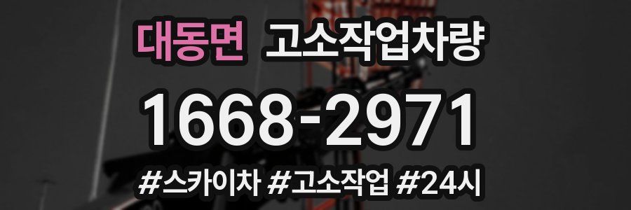 대동면 고소작업차량