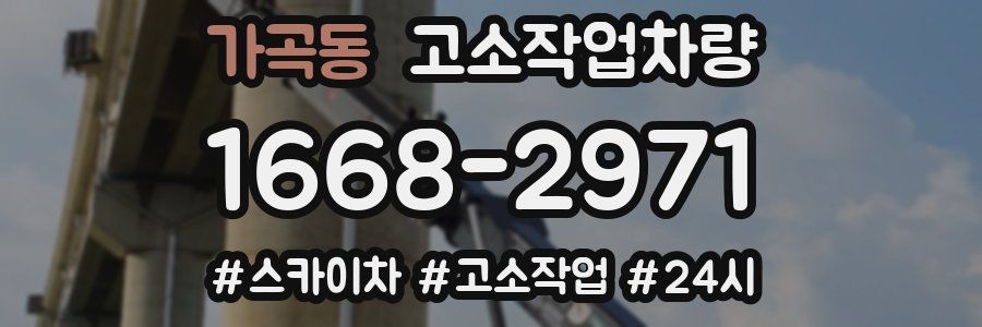 가곡동 고소작업차량