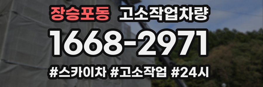 장승포동 고소작업차량