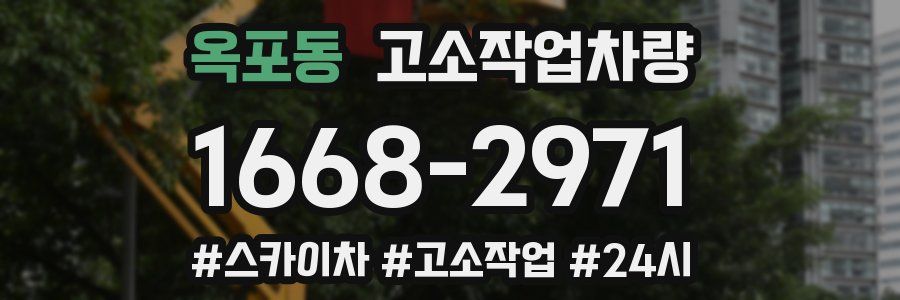 옥포동 고소작업차량