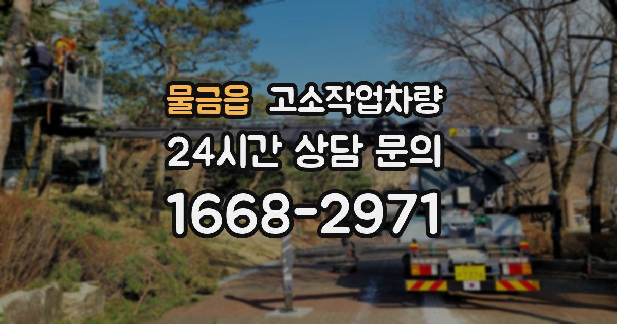 물금읍 고소작업차량