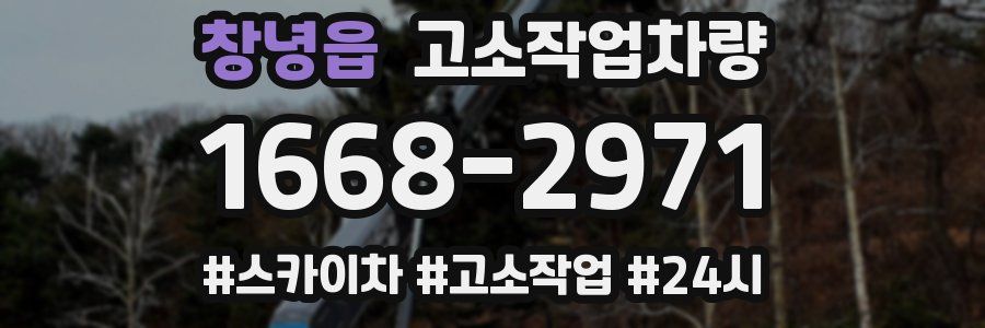 창녕읍 고소작업차량