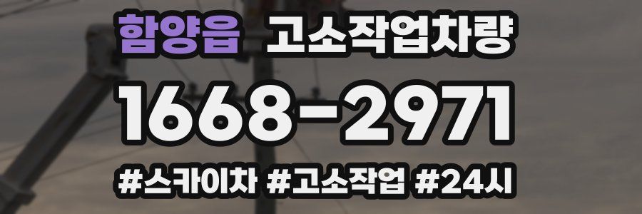 함양읍 고소작업차량