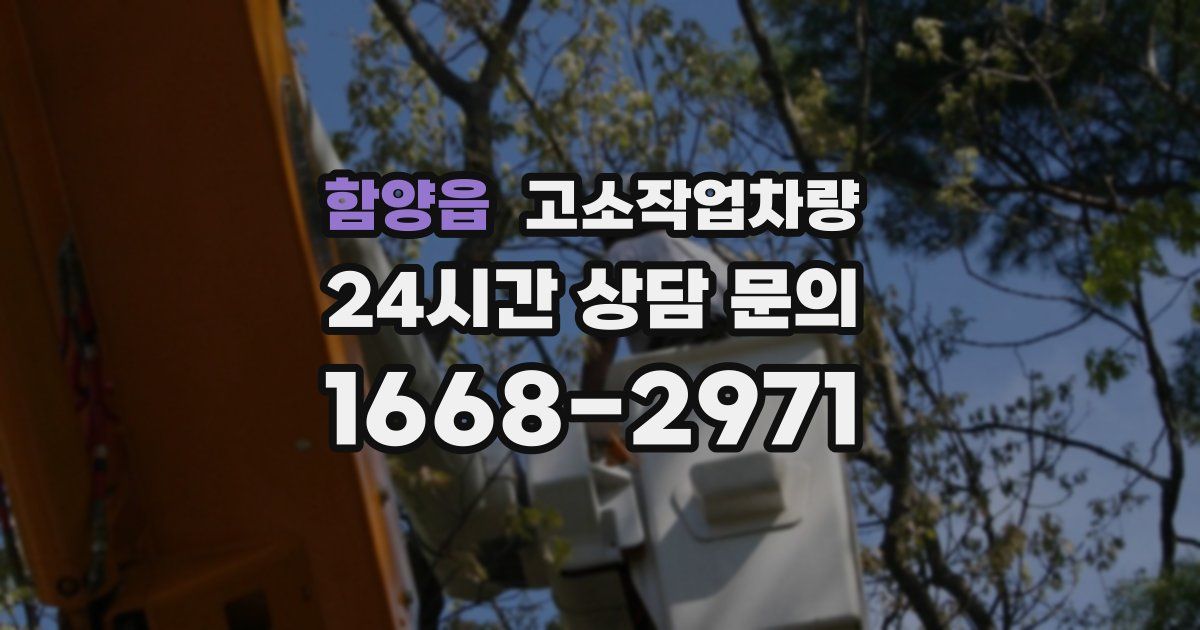 함양읍 고소작업차량