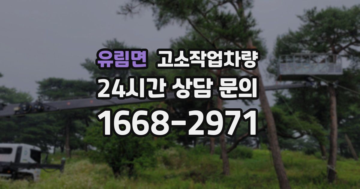 유림면 고소작업차량