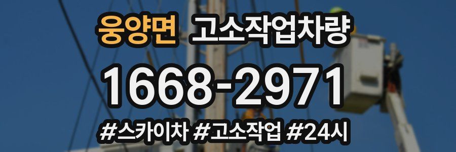 웅양면 고소작업차량