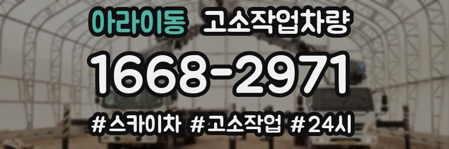 아라이동 고소작업차량