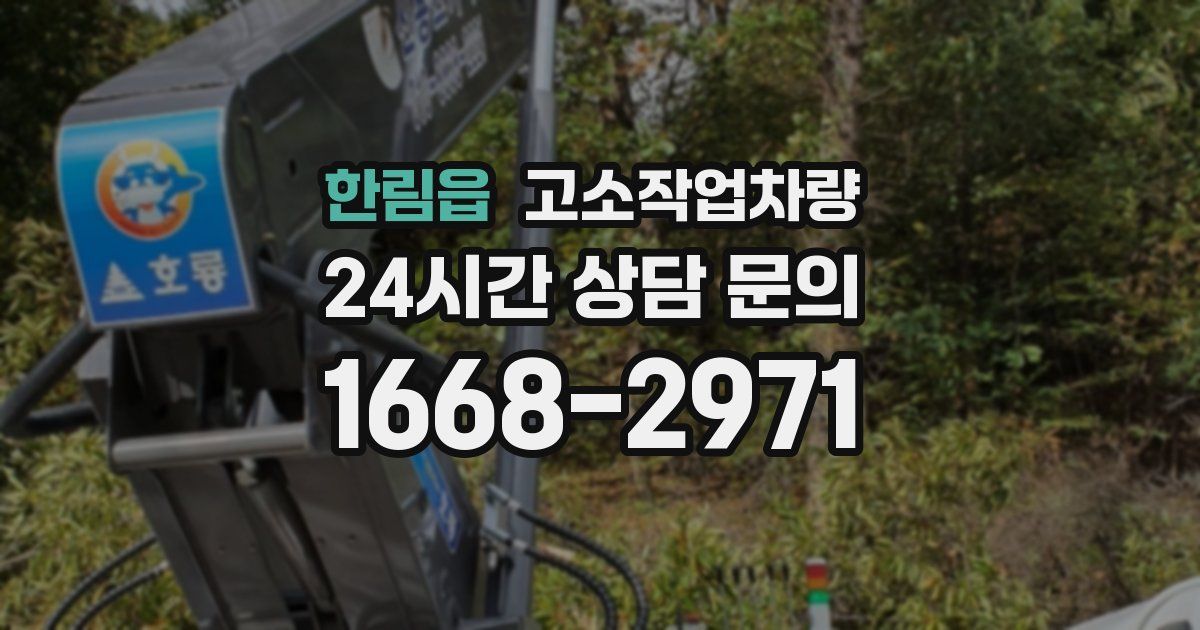한림읍 고소작업차량