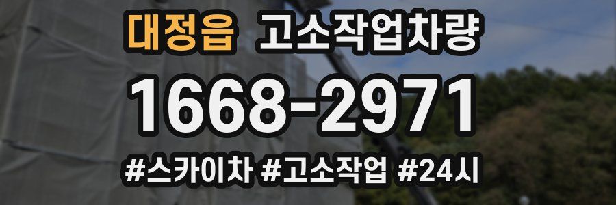 대정읍 고소작업차량