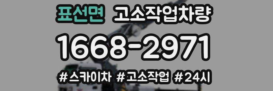 표선면 고소작업차량