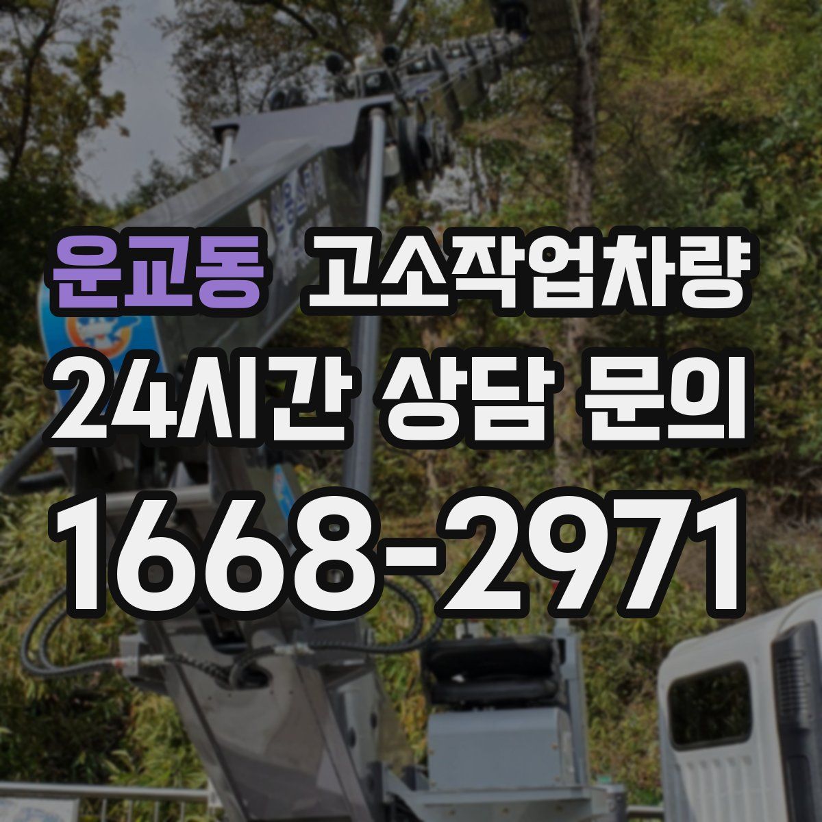 운교동 고소작업차량