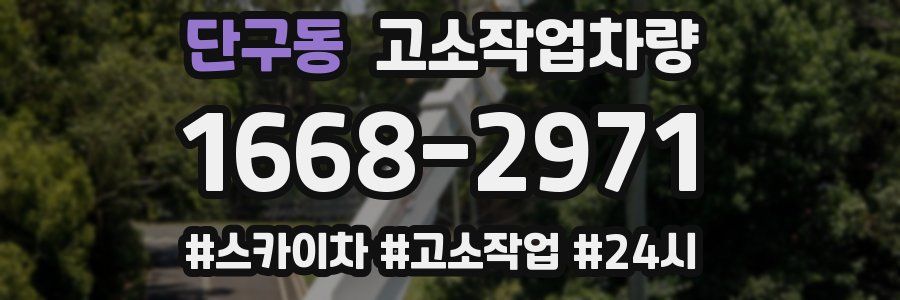 단구동 고소작업차량