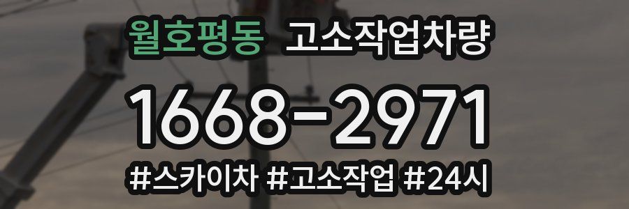 월호평동 고소작업차량