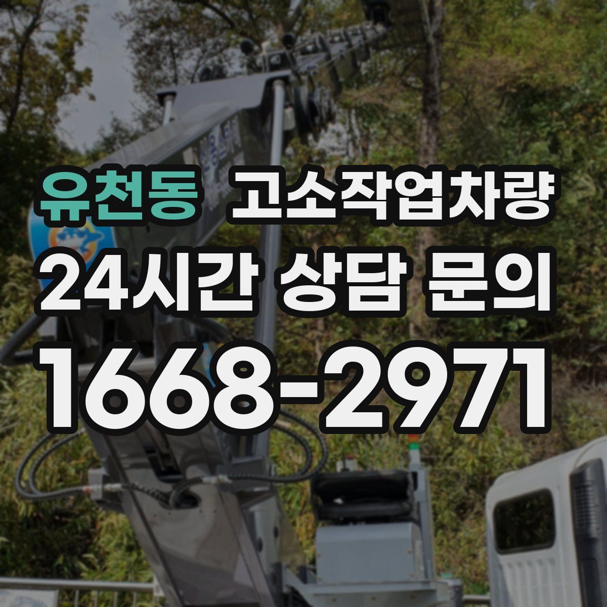 유천동 고소작업차량