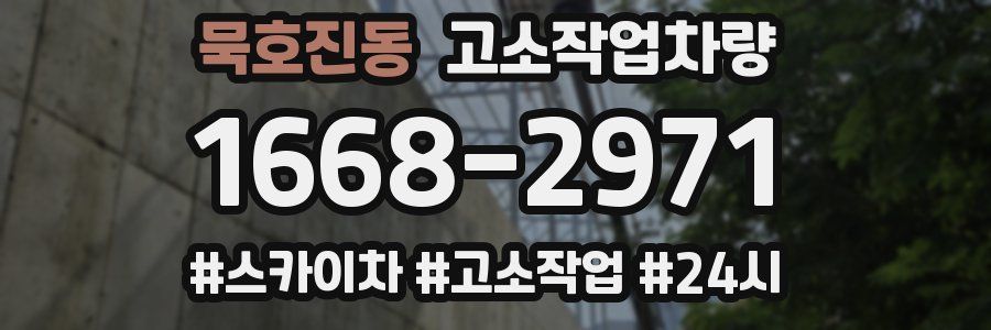 묵호진동 고소작업차량