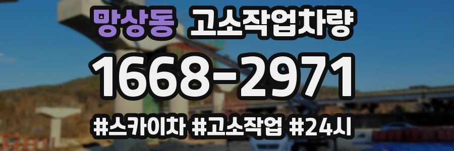망상동 고소작업차량