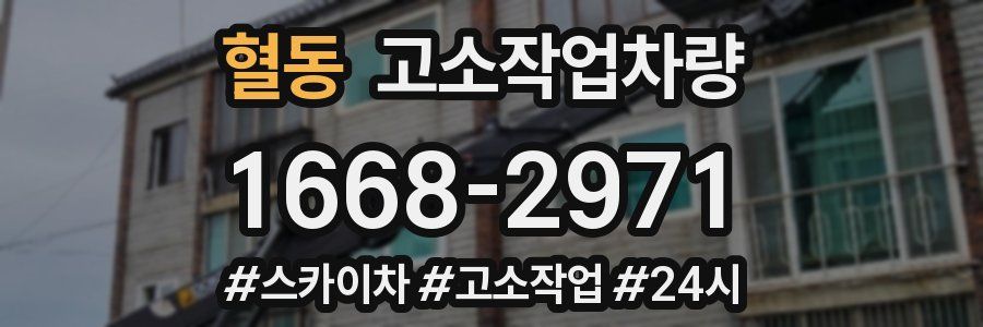 혈동 고소작업차량