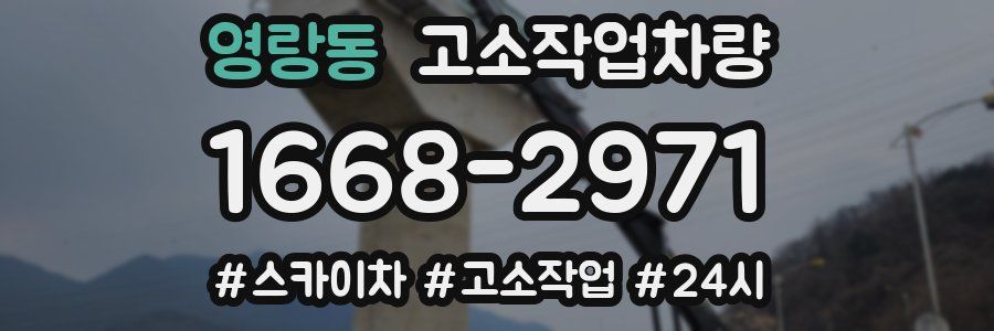 영랑동 고소작업차량