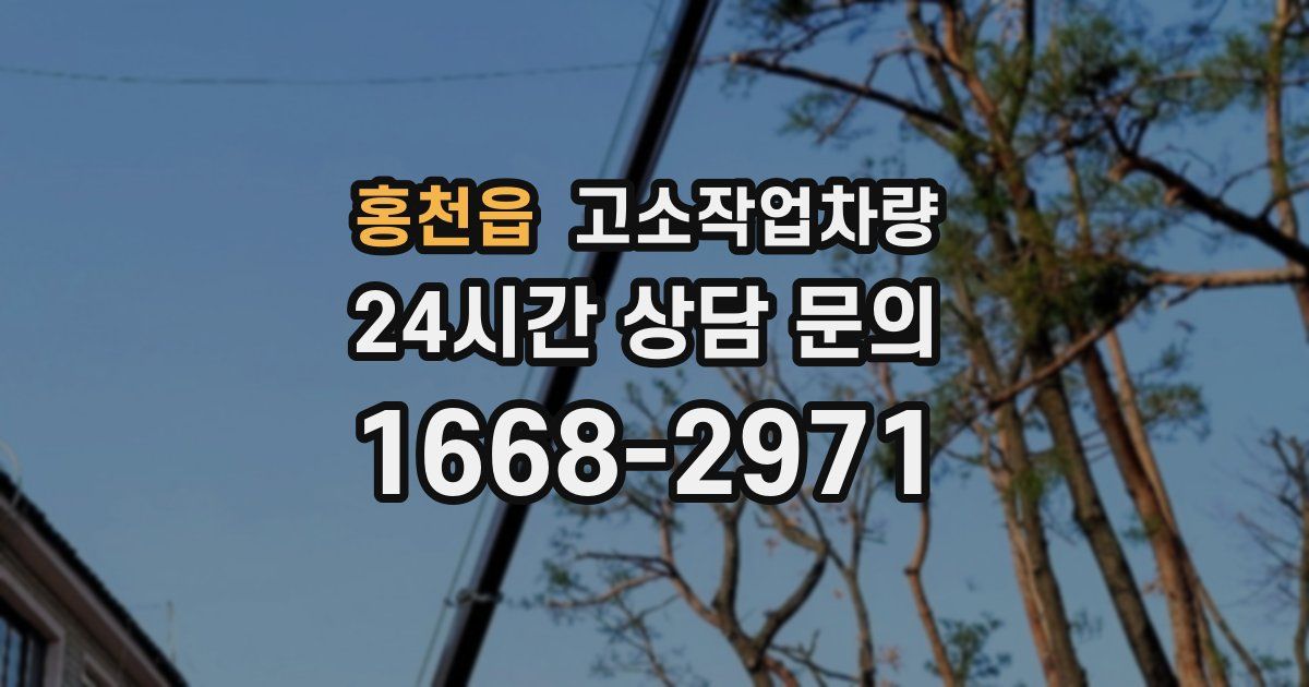 홍천읍 고소작업차량