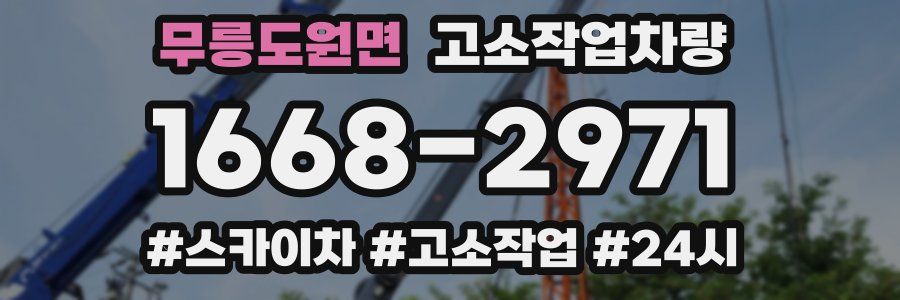 무릉도원면 고소작업차량