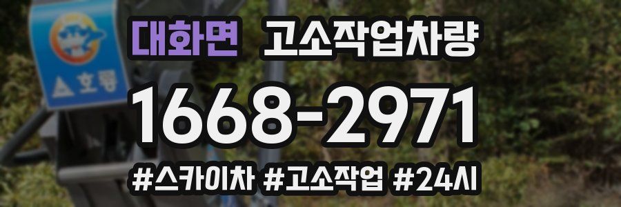 대화면 고소작업차량