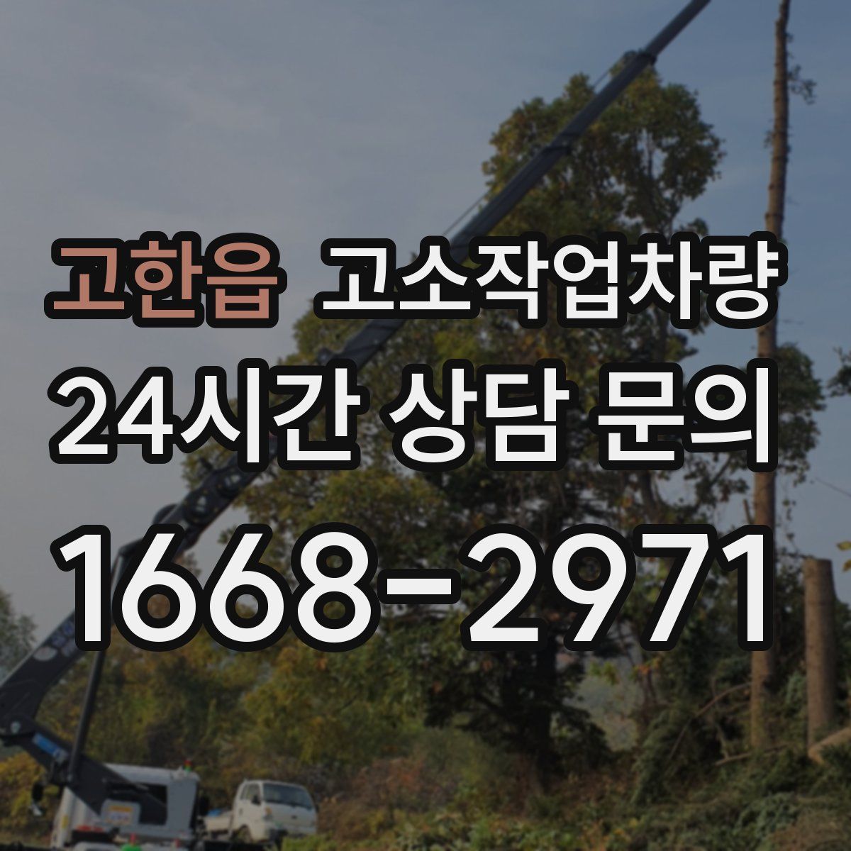 고한읍 고소작업차량