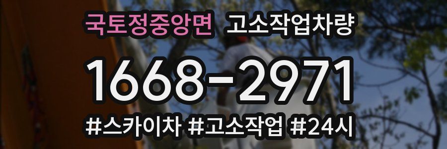 국토정중앙면 고소작업차량