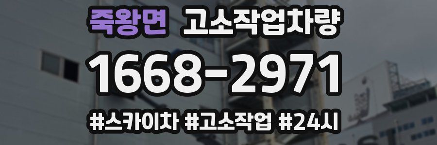 죽왕면 고소작업차량