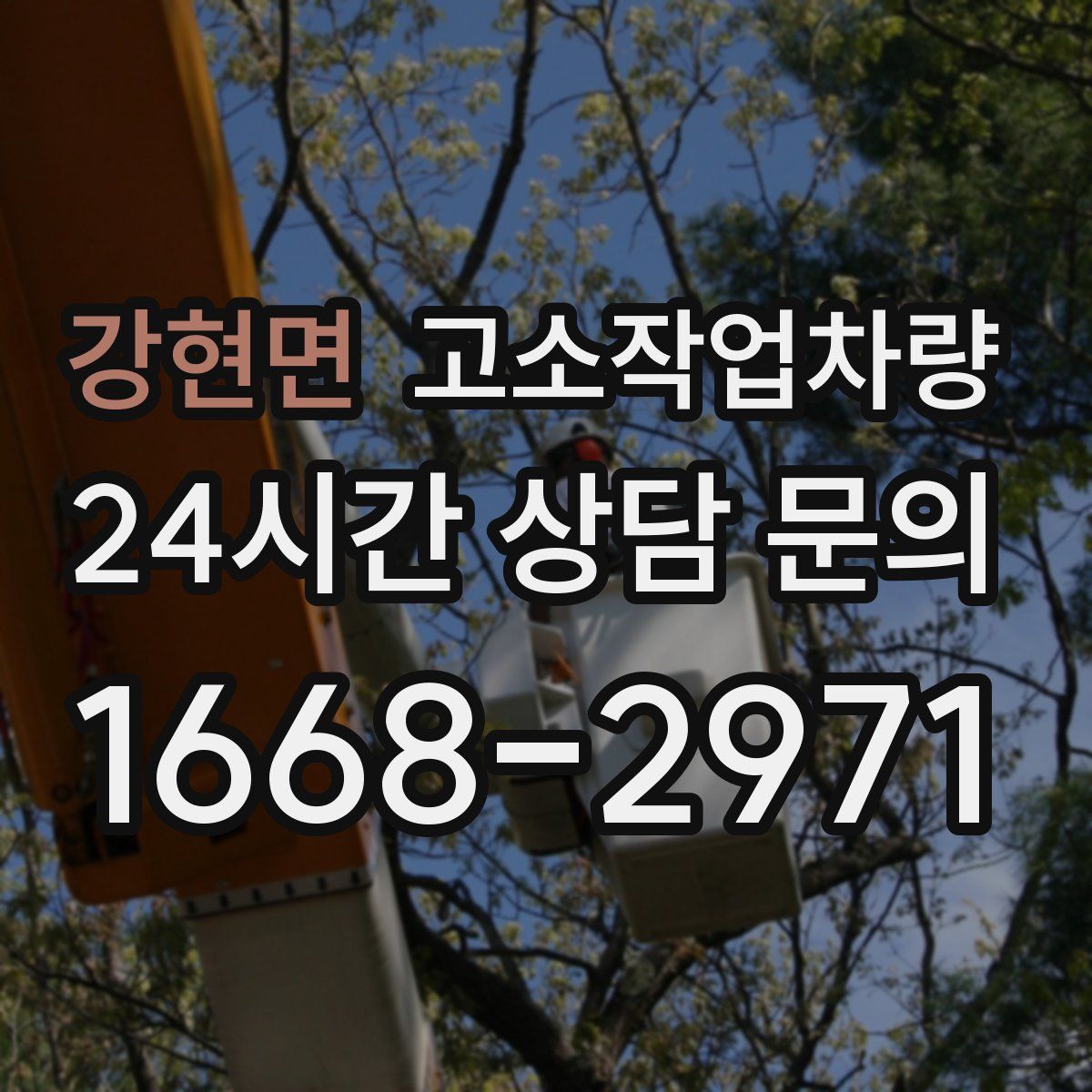 강현면 고소작업차량
