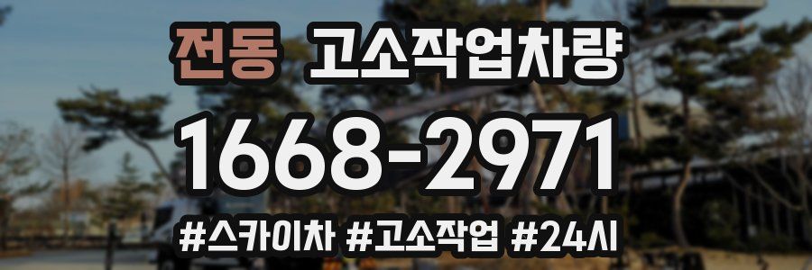 전동 고소작업차량