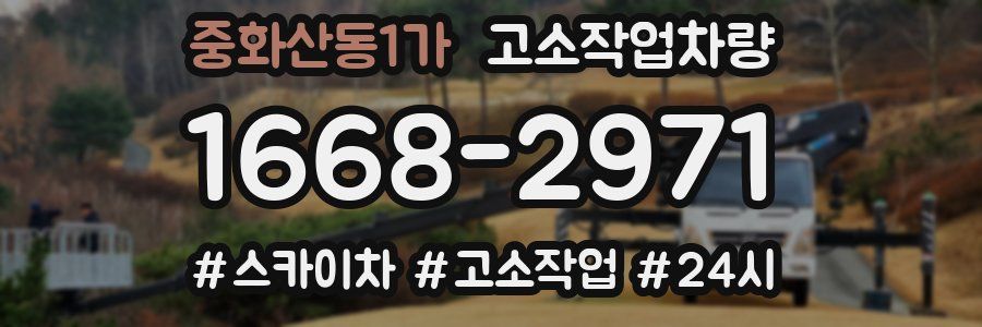 중화산동1가 고소작업차량